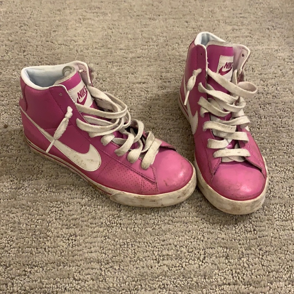 Cool Pink Nike high top Blazers